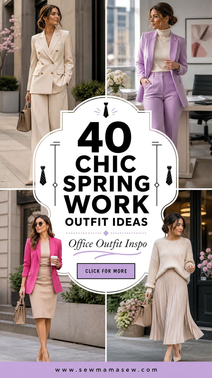 40 Chic Spring Work Outfit Ideas for the Office - 40 Chic Spring Work Outfit Ideas for the Office