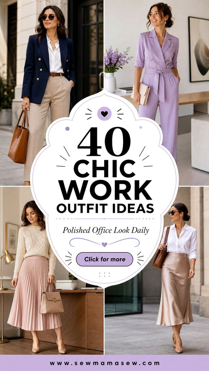 40 Chic Work Outfit Ideas for a Polished Office Look - 40 Chic Work Outfit Ideas for a Polished Office Look