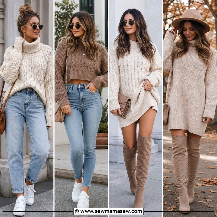 40 Chunky Sweater Outfit Ideas for Cozy Chic Looks