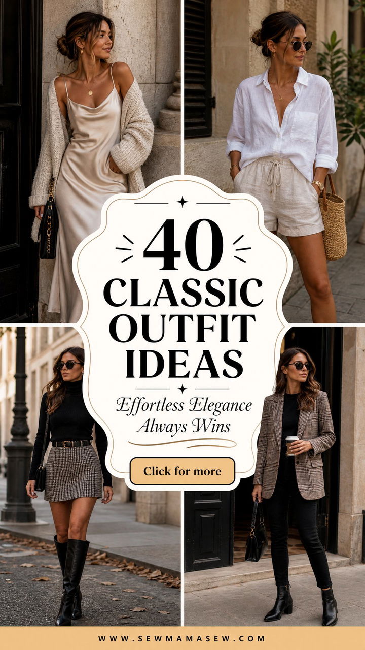 40 Classic Outfit Ideas for Effortless Elegance - 40 Classic Outfit Ideas for Effortless Elegance