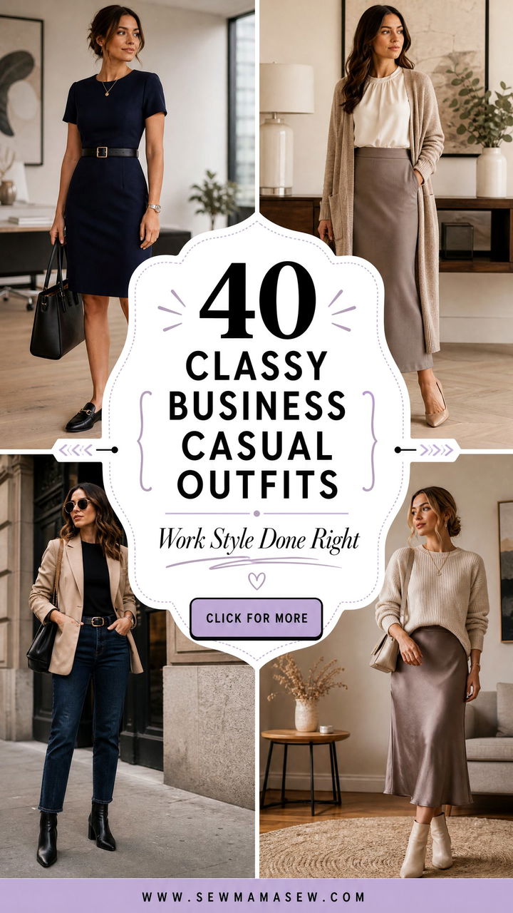 40 Classy Business Casual Outfits for Work Style - 40 Classy Business Casual Outfits for Work Style