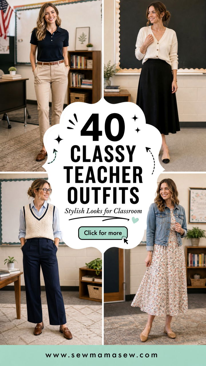 40 Classy Teacher Outfits for a Stylish Classroom - 40 Classy Teacher Outfits for a Stylish Classroom