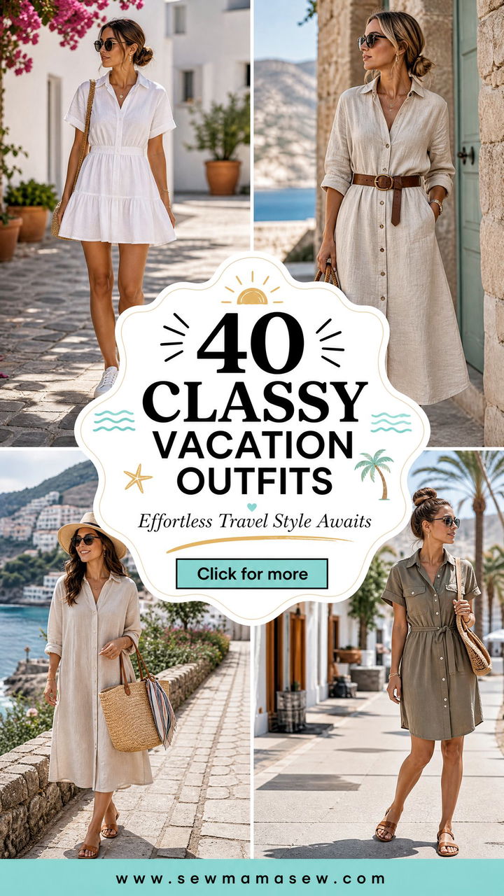 40 Classy Vacation Outfits for Effortless Travel Style - 40 Classy Vacation Outfits for Effortless Travel Style