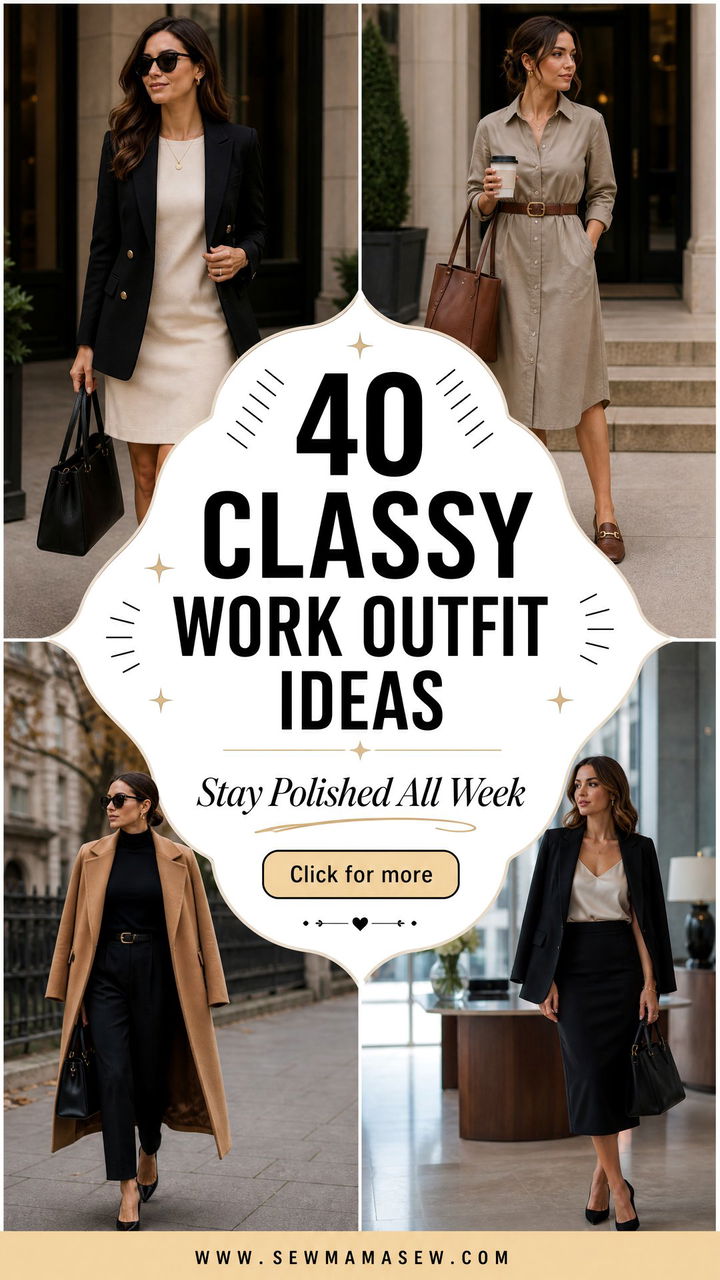 40 Classy Work Outfit Ideas for Polished Style - 40 Classy Work Outfit Ideas for Polished Style