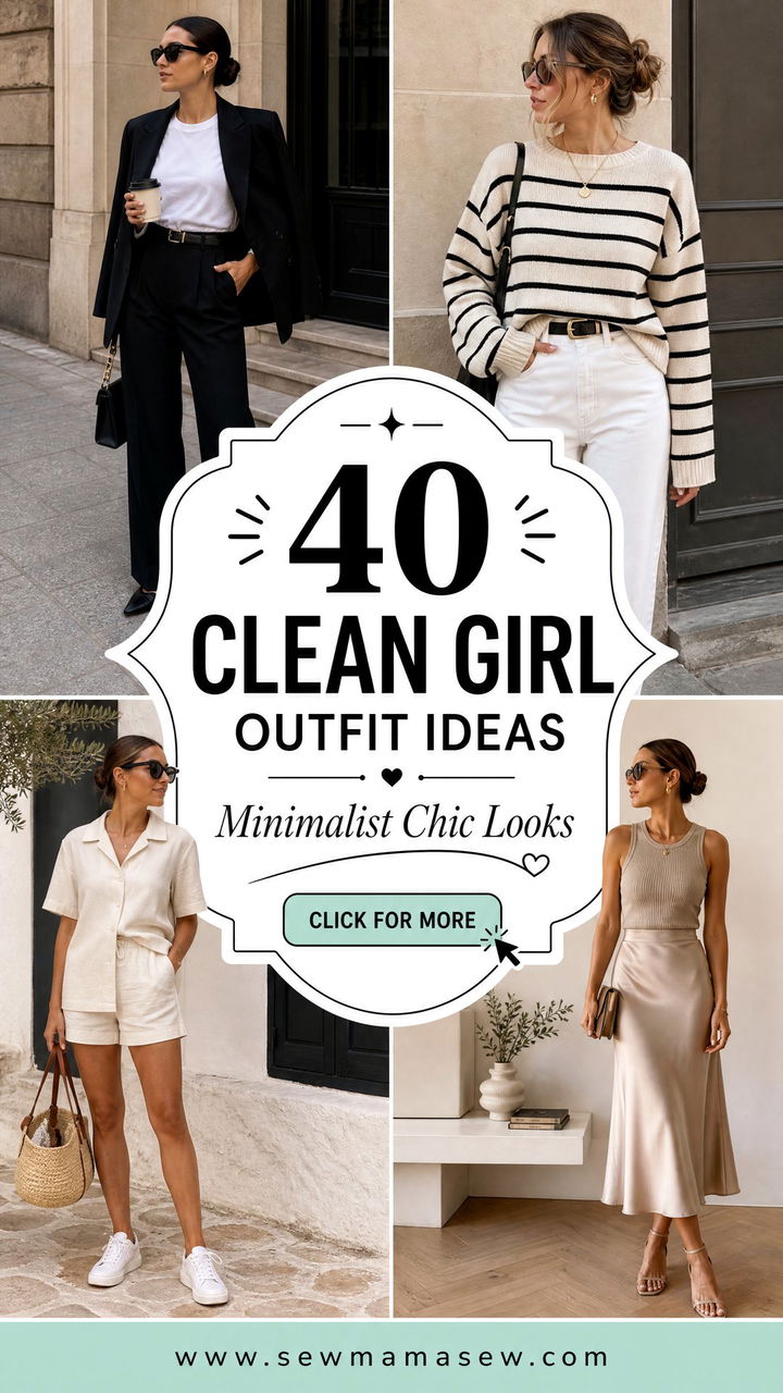 40 Clean Girl Outfit Ideas for Minimalist Chic Looks - 40 Clean Girl Outfit Ideas for Minimalist Chic Looks