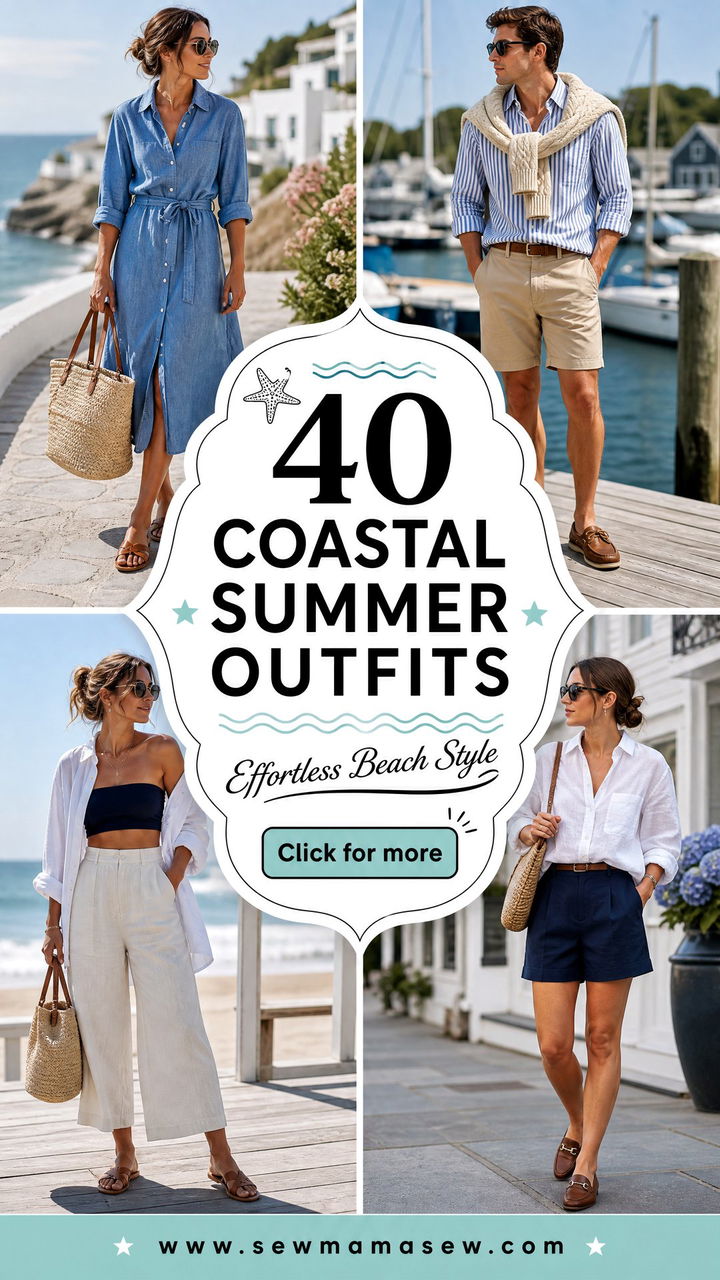 40 Coastal Summer Outfits for Effortless Beach Style - 40 Coastal Summer Outfits for Effortless Beach Style