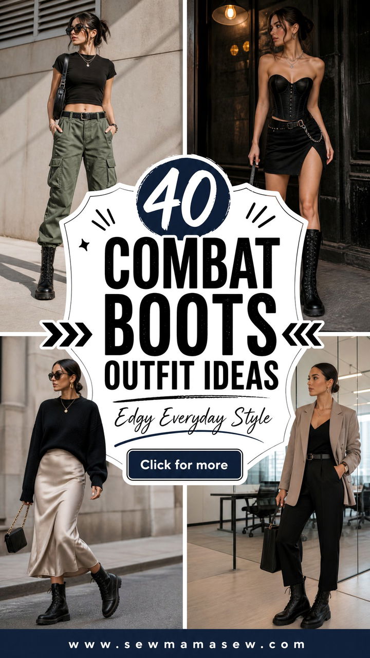 40 Combat Boots Outfit Ideas for Edgy Everyday Style - 40 Combat Boots Outfit Ideas for Edgy Everyday Style
