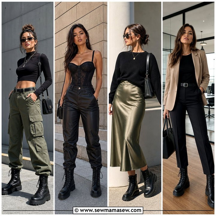 40 Combat Boots Outfit Ideas for Edgy Everyday Style