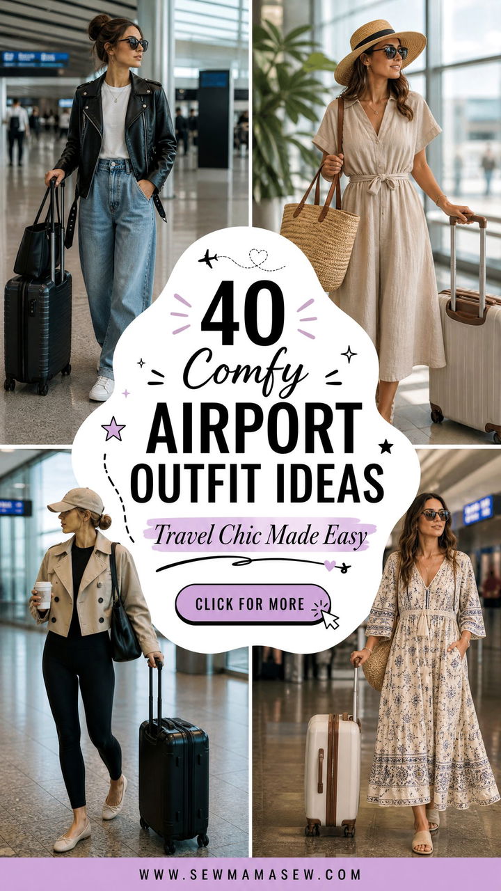 40 Comfy Airport Outfit Ideas to Travel in Style - 40 Comfy Airport Outfit Ideas to Travel in Style