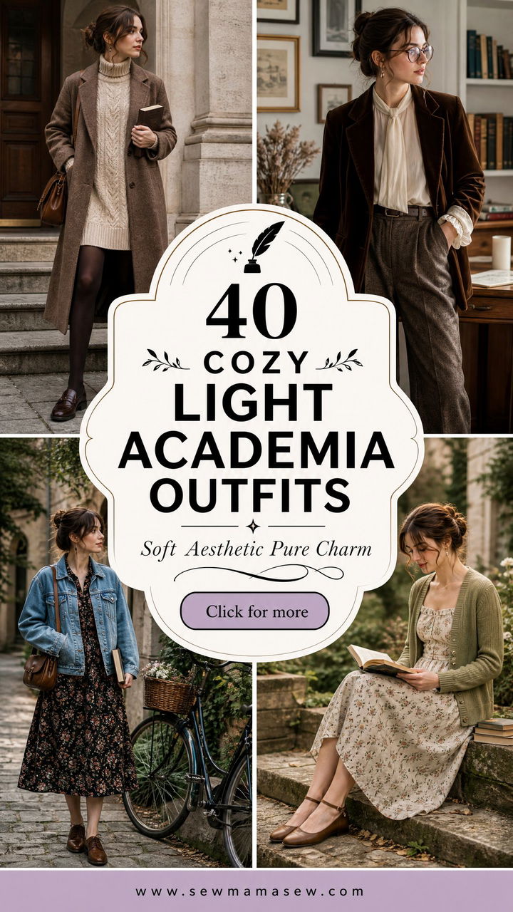 40 Cozy Light Academia Outfits for a Soft Aesthetic - 40 Cozy Light Academia Outfits for a Soft Aesthetic