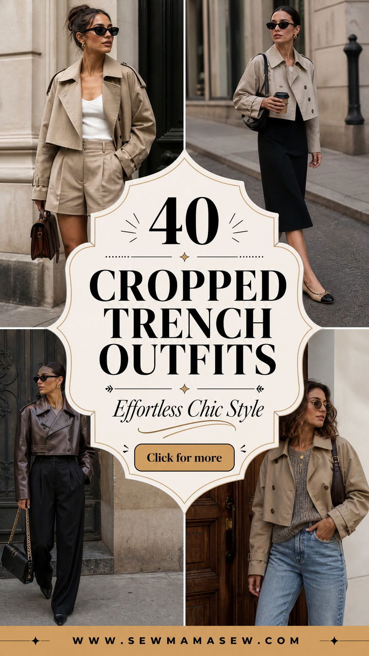 40 Cropped Trench Outfits for Effortless Chic Style - 40 Cropped Trench Outfits for Effortless Chic Style