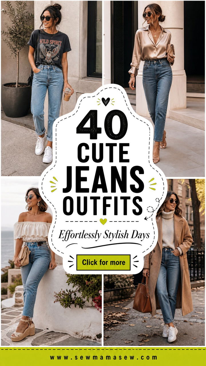 40 Cute Jeans Outfits for Effortlessly Stylish Days - 40 Cute Jeans Outfits for Effortlessly Stylish Days