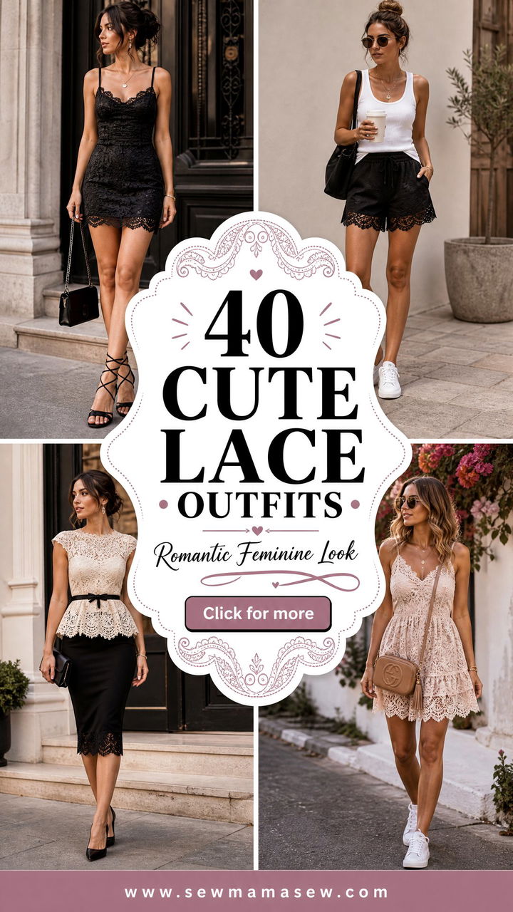 40 Cute Lace Outfits for a Romantic Feminine Look - 40 Cute Lace Outfits for a Romantic Feminine Look