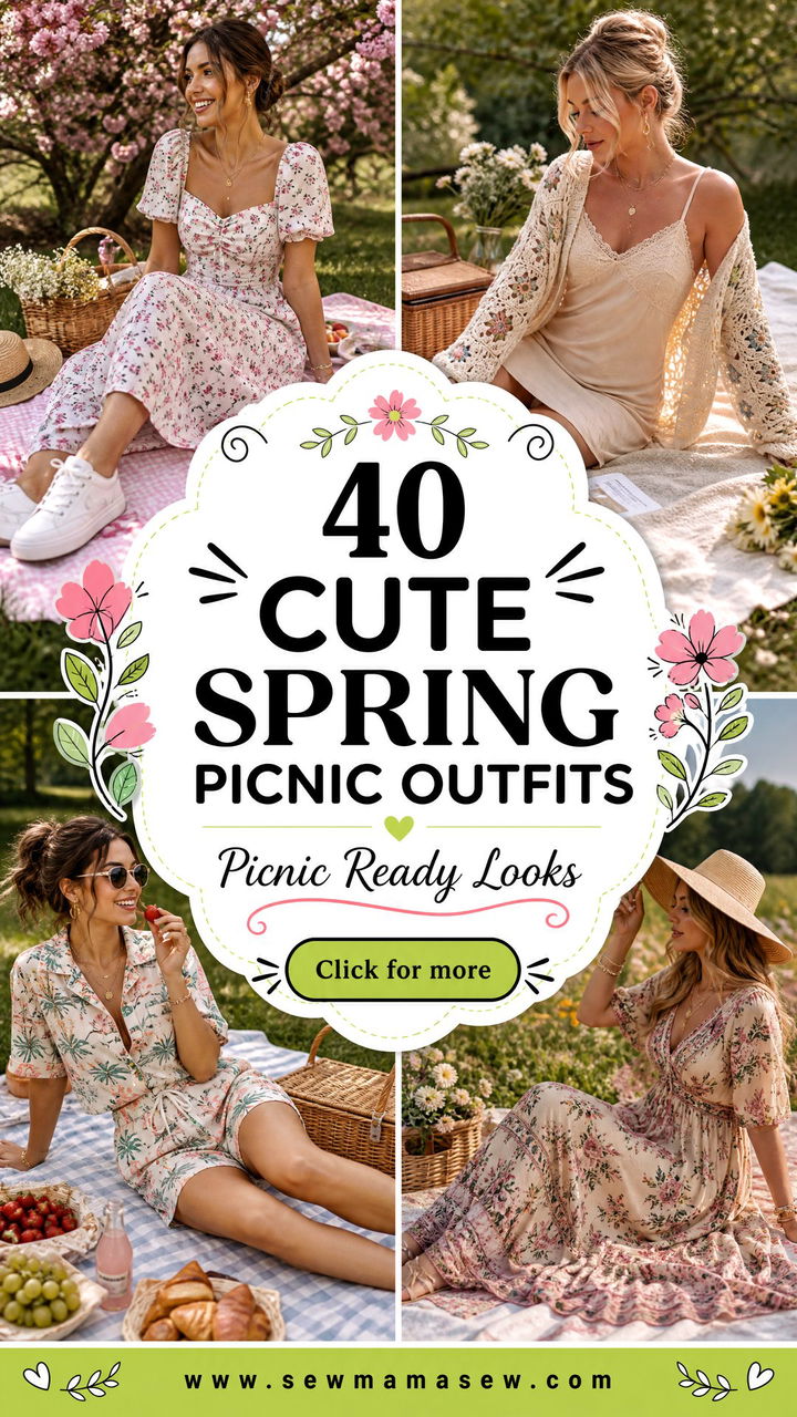 40 Cute Spring Picnic Outfits for a Charming Day Out - 40 Cute Spring Picnic Outfits for a Charming Day Out