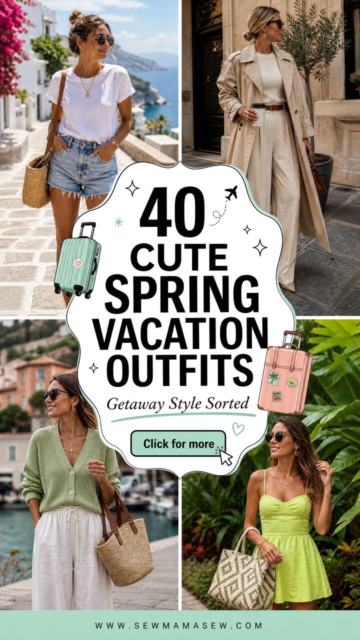 40 Cute Spring Vacation Outfits for Your Getaway - 40 Cute Spring Vacation Outfits for Your Getaway