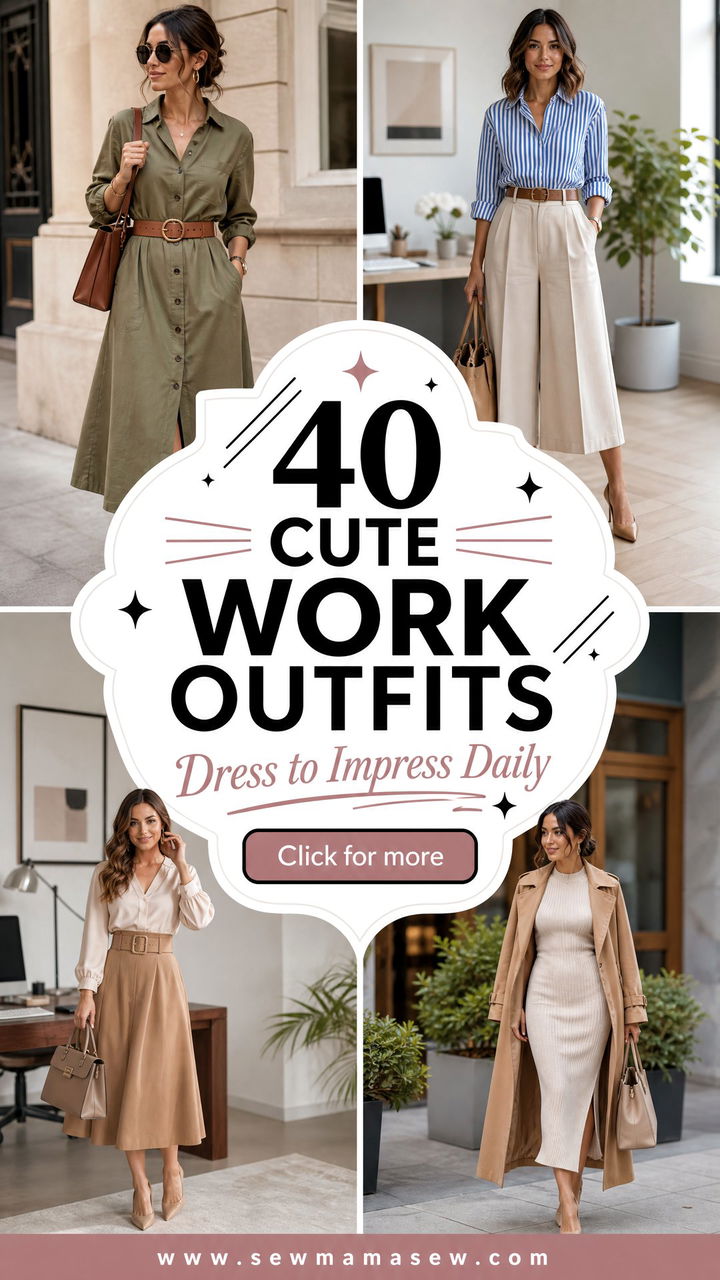 40 Cute Work Outfits to Elevate Your Office Style - 40 Cute Work Outfits to Elevate Your Office Style