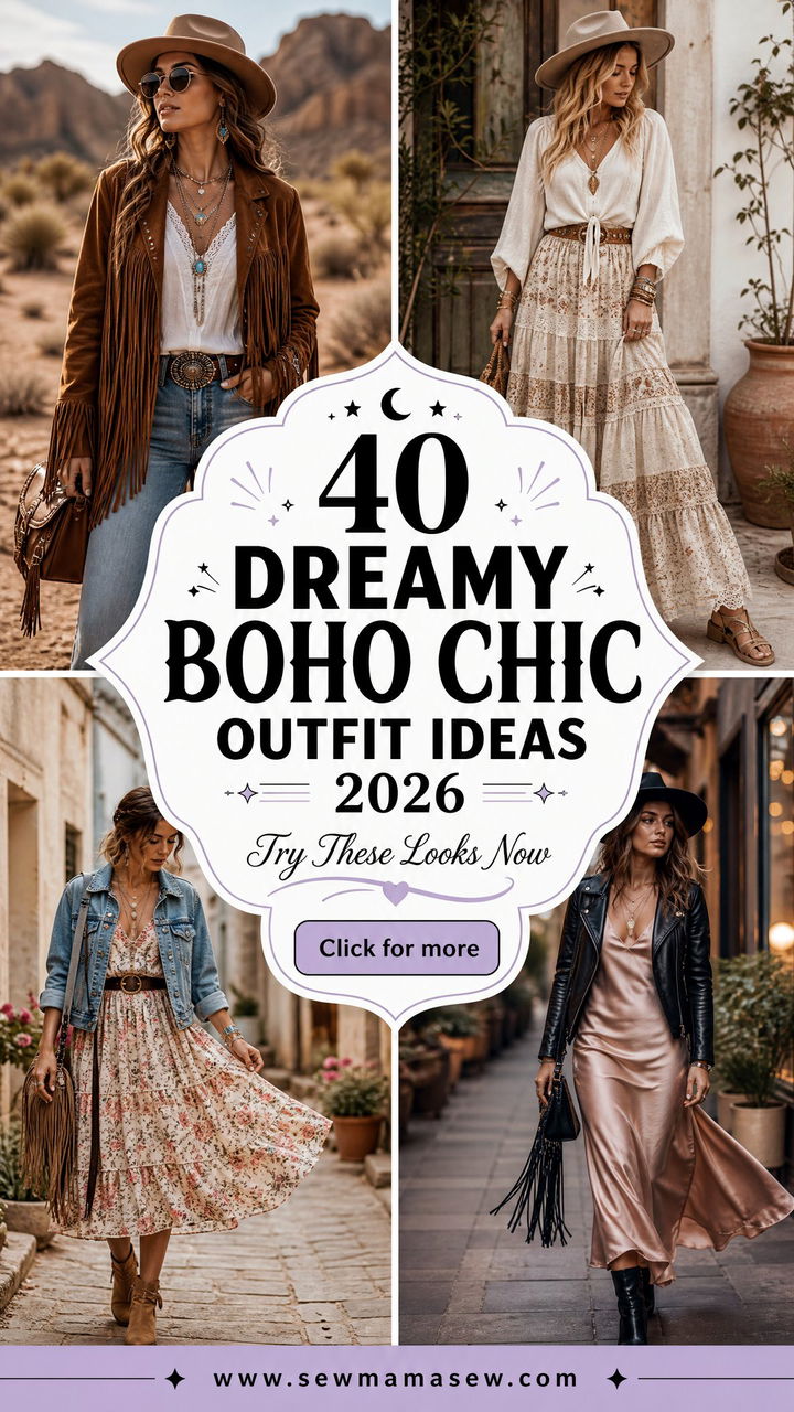 40 Dreamy Boho Chic Outfit Ideas 2026 to Try Now - 40 Dreamy Boho Chic Outfit Ideas 2026 to Try Now