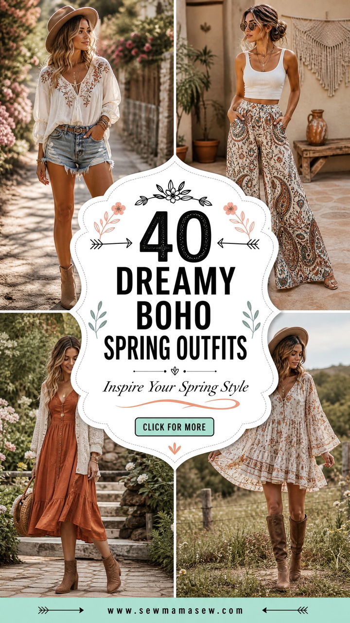 40 Dreamy Boho Spring Outfits to Inspire Your Style - 40 Dreamy Boho Spring Outfits to Inspire Your Style