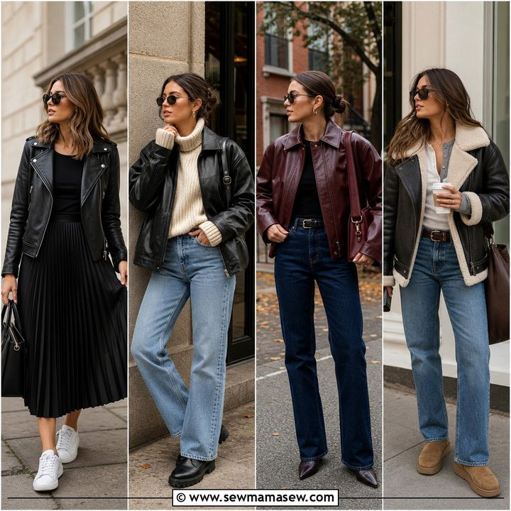 40 Edgy Leather Jacket Outfit Ideas to Try Now
