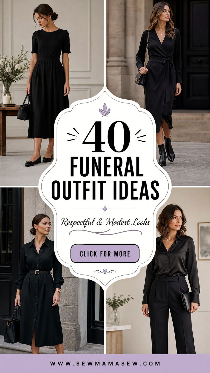 40 Funeral Outfit Ideas Respectful and Modest Looks - 40 Funeral Outfit Ideas: Respectful & Modest Looks