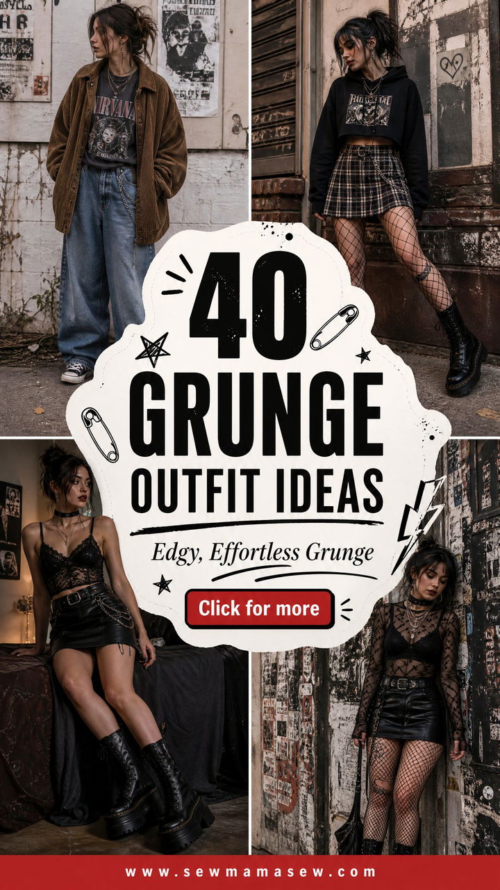 40 Grunge Outfit Ideas for an Edgy Effortless Look - 40 Grunge Outfit Ideas for an Edgy, Effortless Look