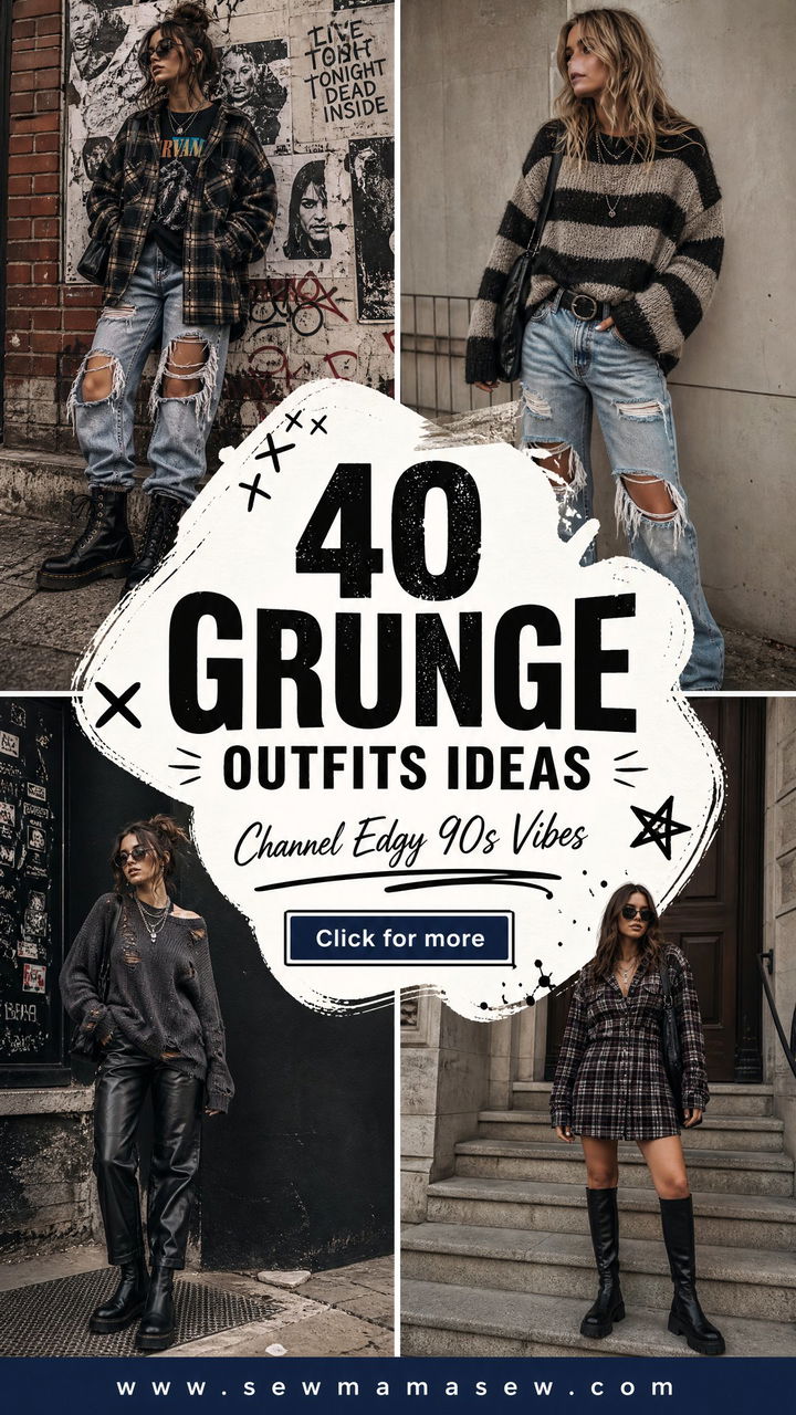 40 Grunge Outfits Ideas to Channel Edgy 90s Vibes - 40 Grunge Outfits Ideas to Channel Edgy 90s Vibes