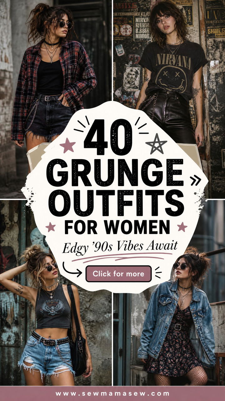 40 Grunge Outfits for Women With Edgy 90s Vibes - 40 Grunge Outfits for Women With Edgy '90s Vibes