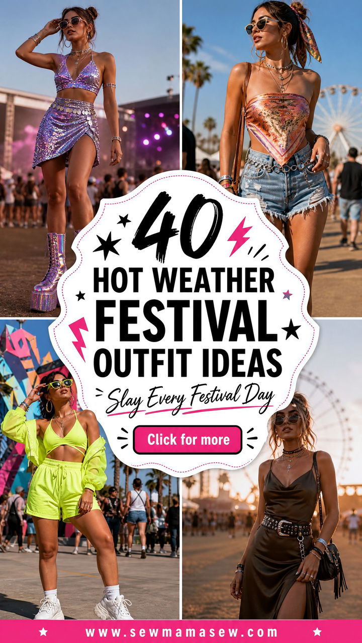 40 Hot Weather Festival Outfit Ideas to Slay All Day - 40 Hot Weather Festival Outfit Ideas to Slay All Day