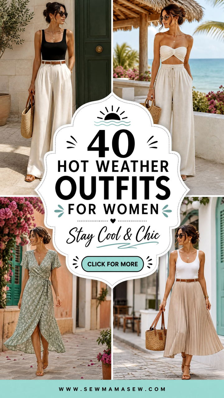 40 Hot Weather Outfits for Women to Stay Cool and Chic - 40 Hot Weather Outfits for Women to Stay Cool & Chic