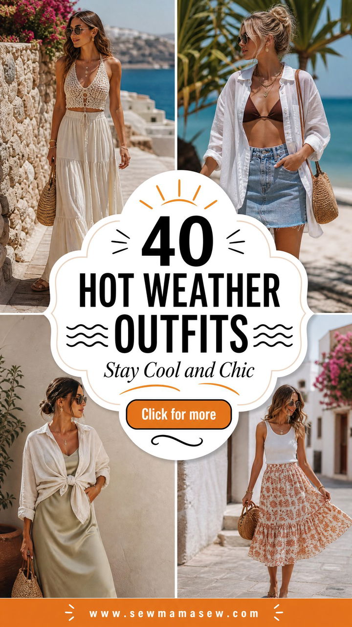 40 Hot Weather Outfits to Stay Cool and Chic - 40 Hot Weather Outfits to Stay Cool and Chic