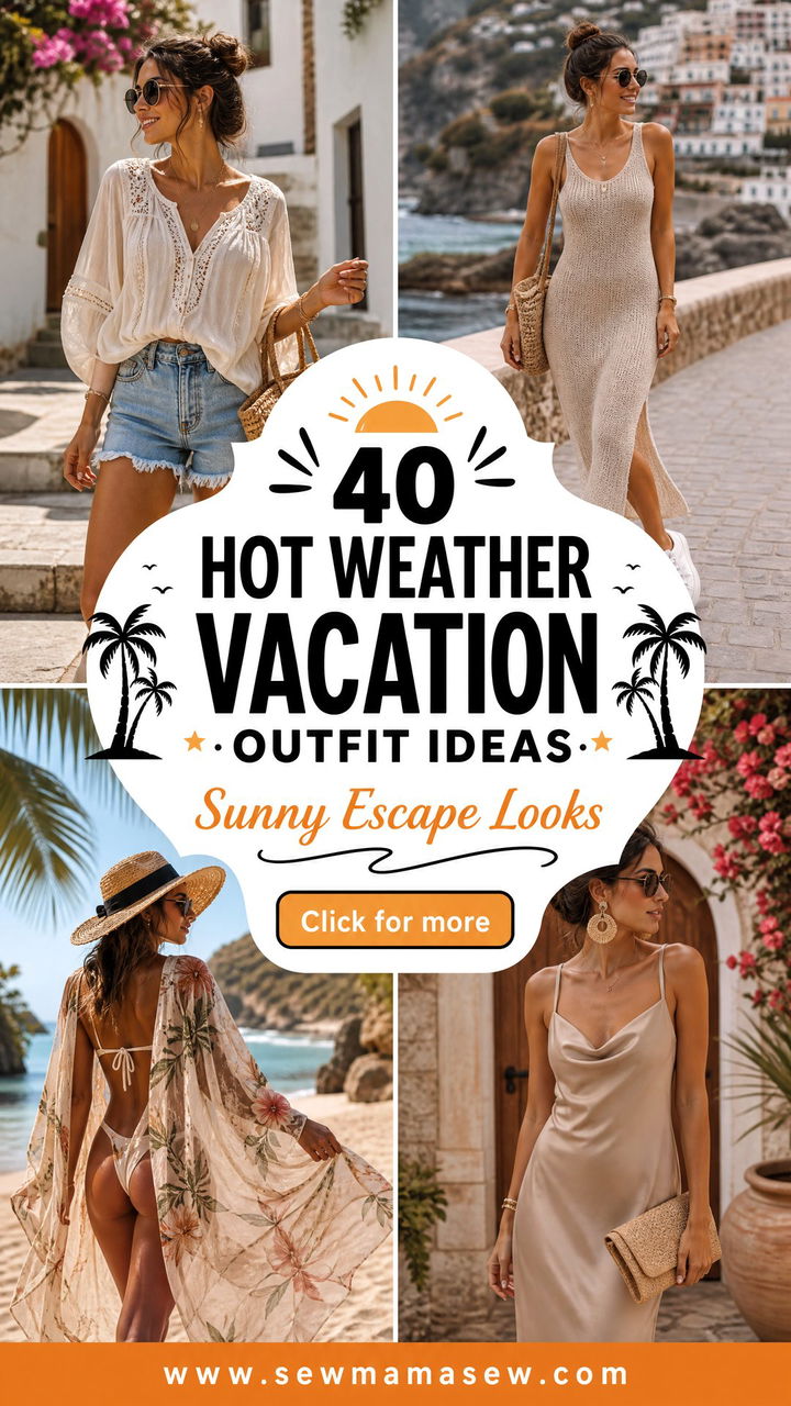 40 Hot Weather Vacation Outfit Ideas for Sunny Escapes - 40 Hot Weather Vacation Outfit Ideas for Sunny Escapes