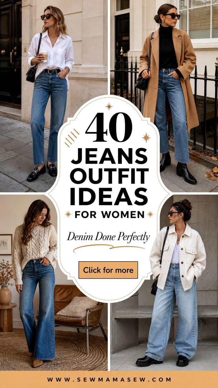 40 Jeans Outfit Ideas for Women Chic Looks to Try - 40 Jeans Outfit Ideas for Women: Chic Looks to Try