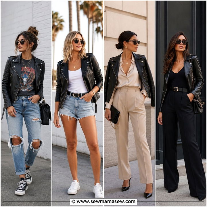 40 Leather Jacket Outfit Ideas for Women to Rock