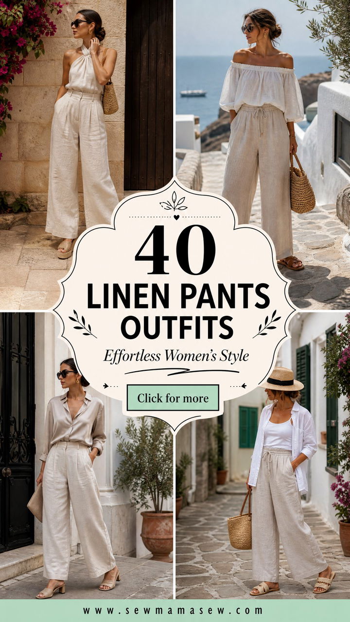 40 Linen Pants Outfits for Women Effortless Style - 40 Linen Pants Outfits for Women: Effortless Style