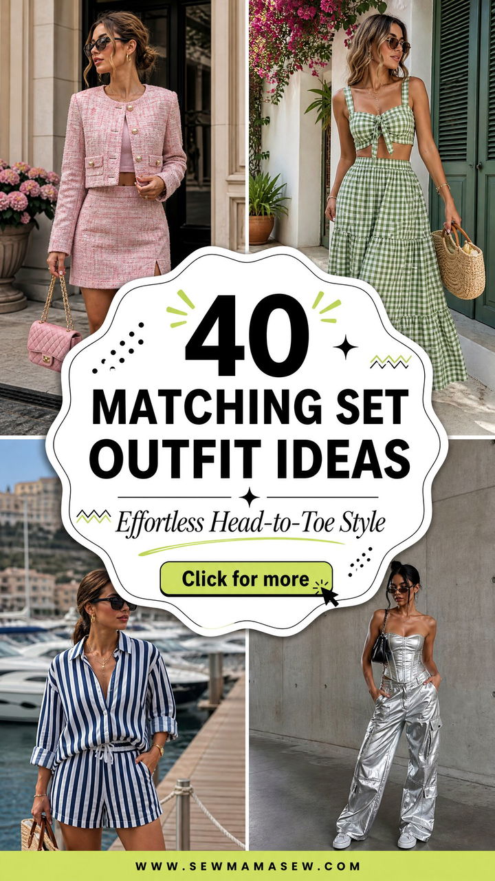 40 Matching Set Outfit Ideas for Women to Try Now - 40 Matching Set Outfit Ideas for Women to Try Now