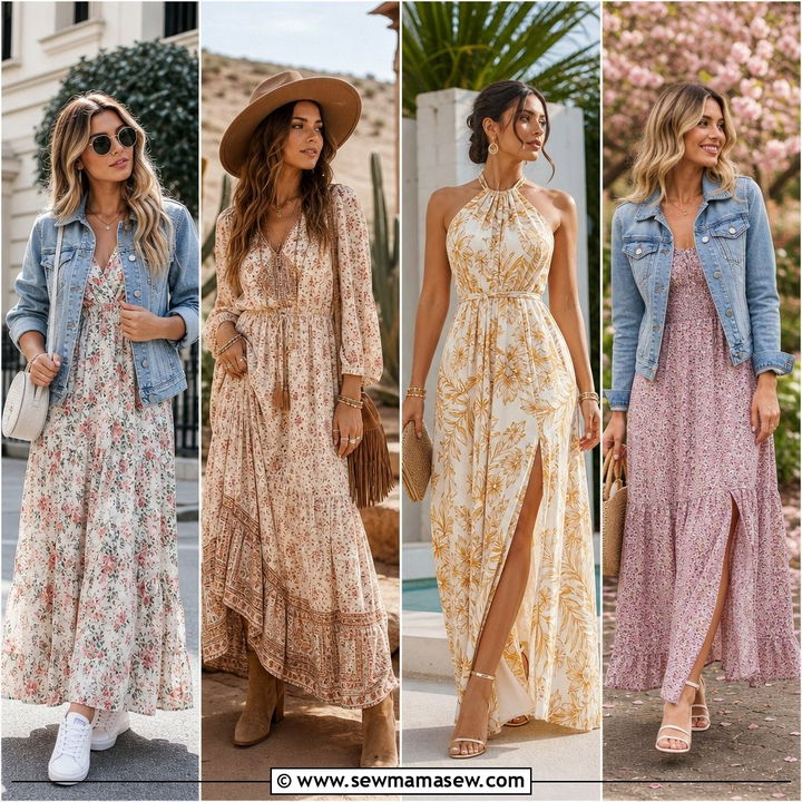40 Maxi Dress Outfit Ideas for Effortless Glam