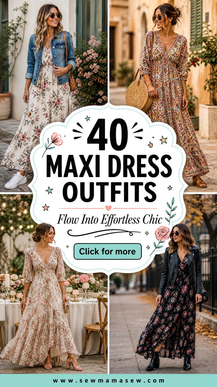 40 Maxi Dress Outfits to Look Effortlessly Chic - 40 Maxi Dress Outfits to Look Effortlessly Chic