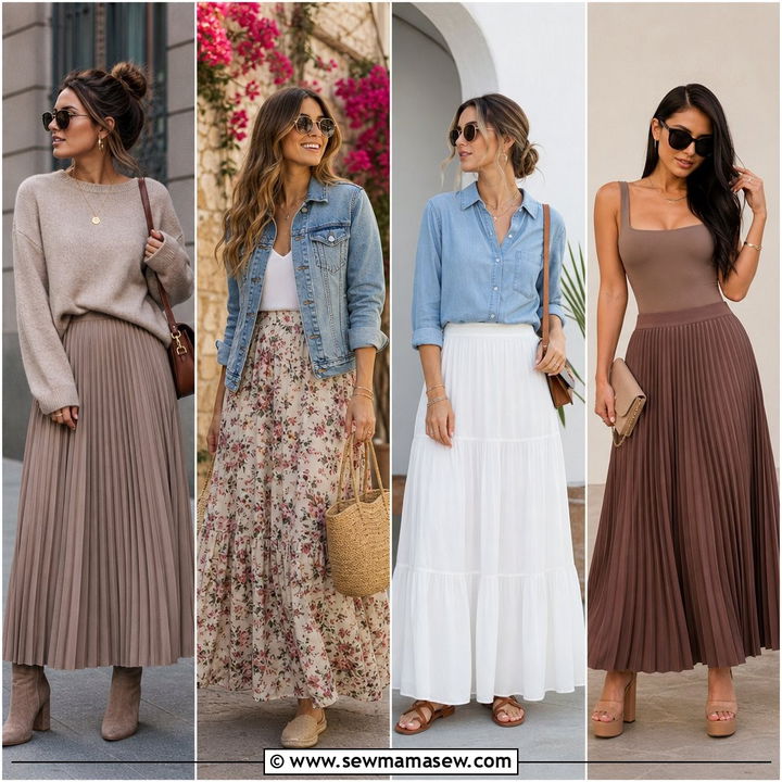 40 Maxi Skirt Outfits for Effortlessly Chic Looks