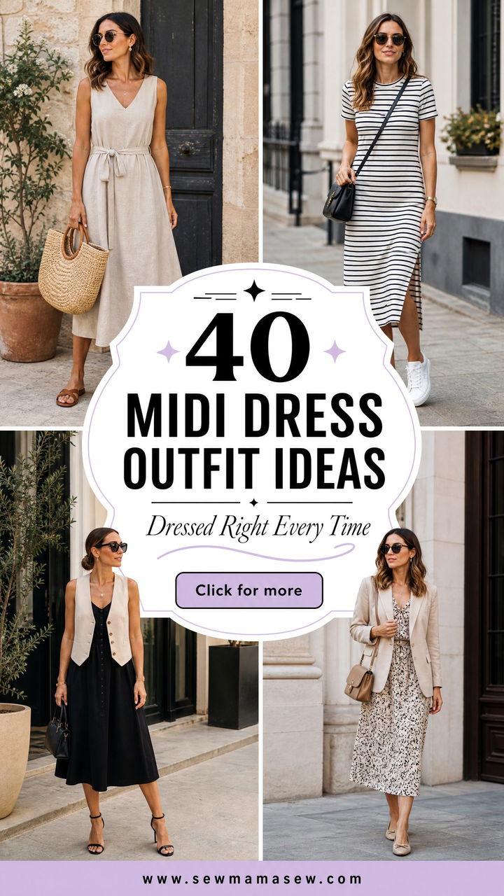 40 Midi Dress Outfit Ideas for Every Occasion - 40 Midi Dress Outfit Ideas for Every Occasion