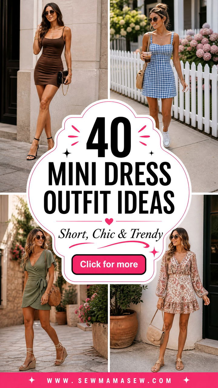40 Mini Dress Outfit Ideas for Trendy Looks - 40 Mini Dress Outfit Ideas for Trendy Looks