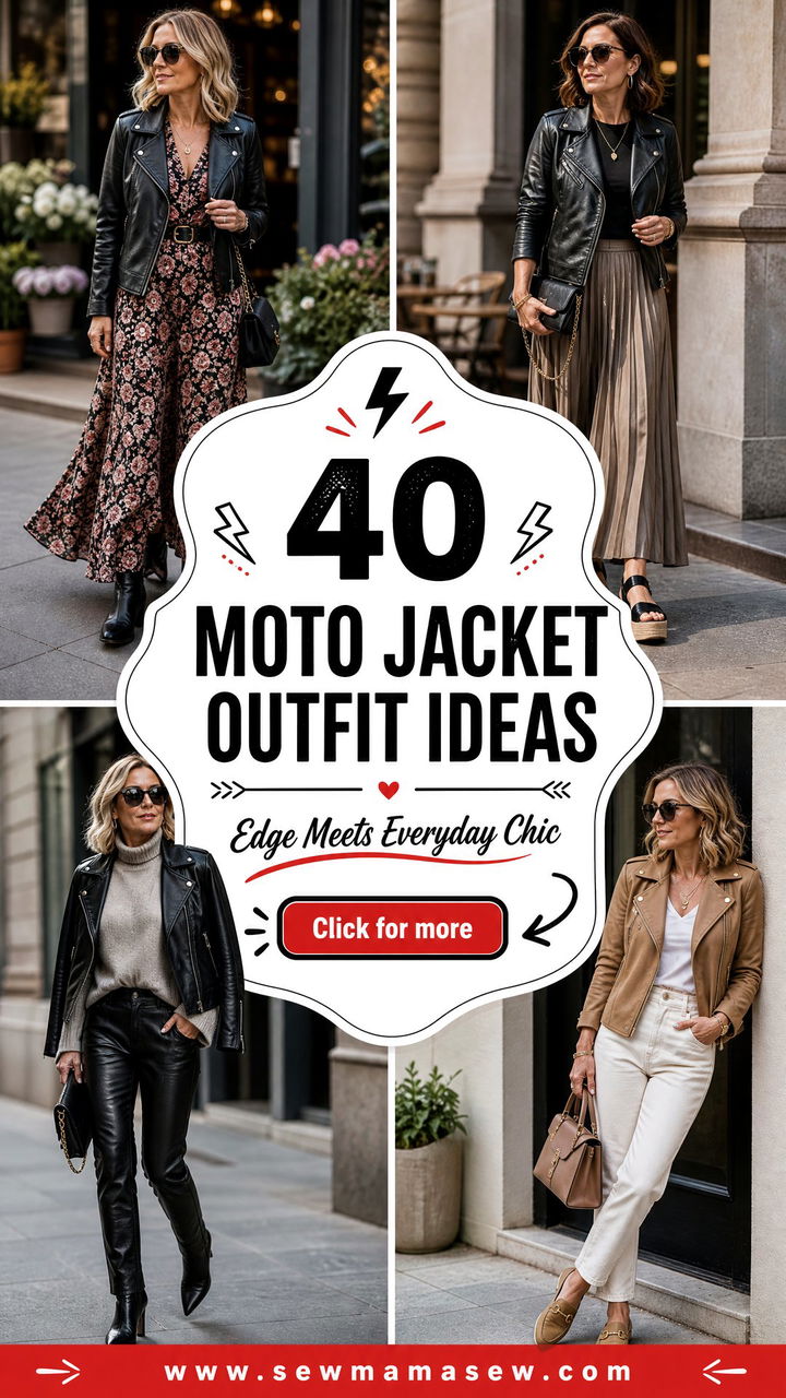 40 Moto Jacket Outfit Ideas for Edgy Everyday Style - 40 Moto Jacket Outfit Ideas for Edgy Everyday Style