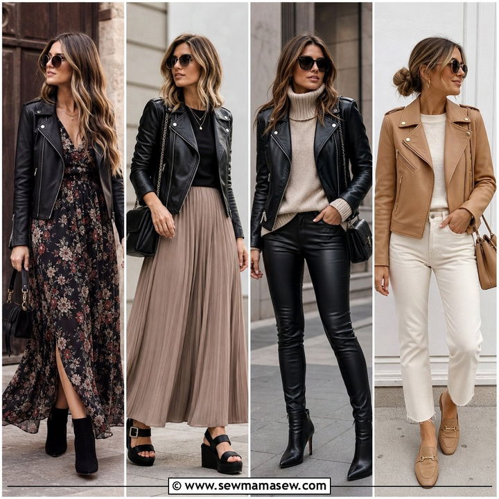 40 Moto Jacket Outfit Ideas for Edgy Everyday Style
