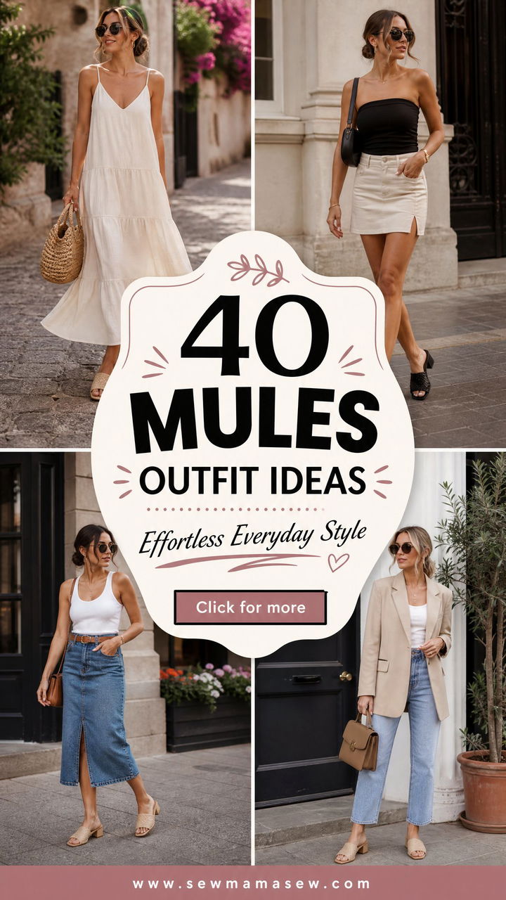 40 Mules Outfit Ideas for Effortless Everyday Style - 40 Mules Outfit Ideas for Effortless Everyday Style