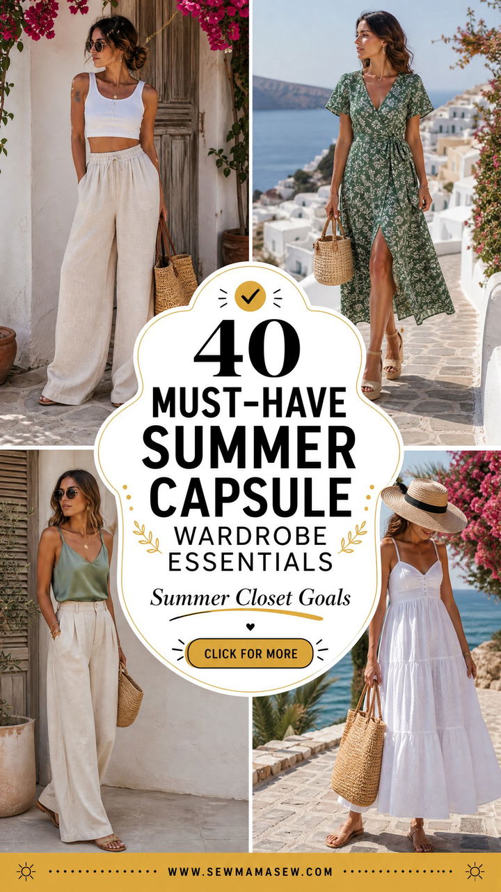 40 Must-Have Summer Capsule Wardrobe Essentials - 40 Must-Have Summer Capsule Wardrobe Essentials