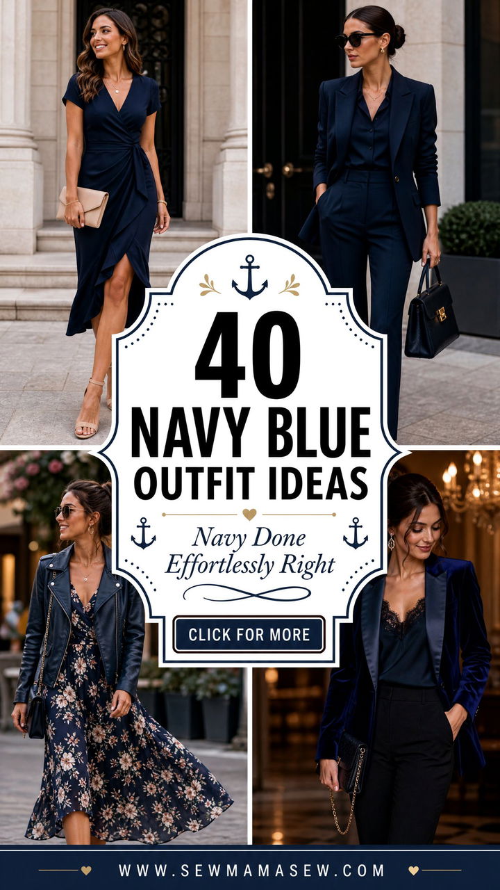 40 Navy Blue Outfit Ideas for Effortless Elegance - 40 Navy Blue Outfit Ideas for Effortless Elegance