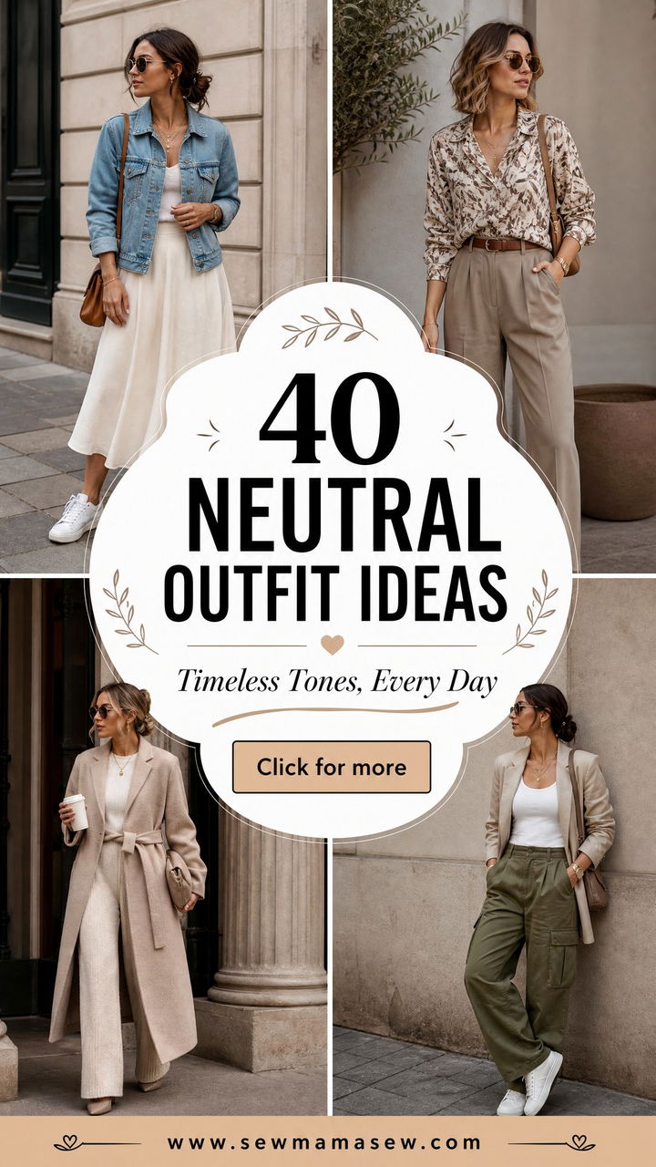 40 Neutral Outfit Ideas for Timeless Everyday Style - 40 Neutral Outfit Ideas for Timeless Everyday Style