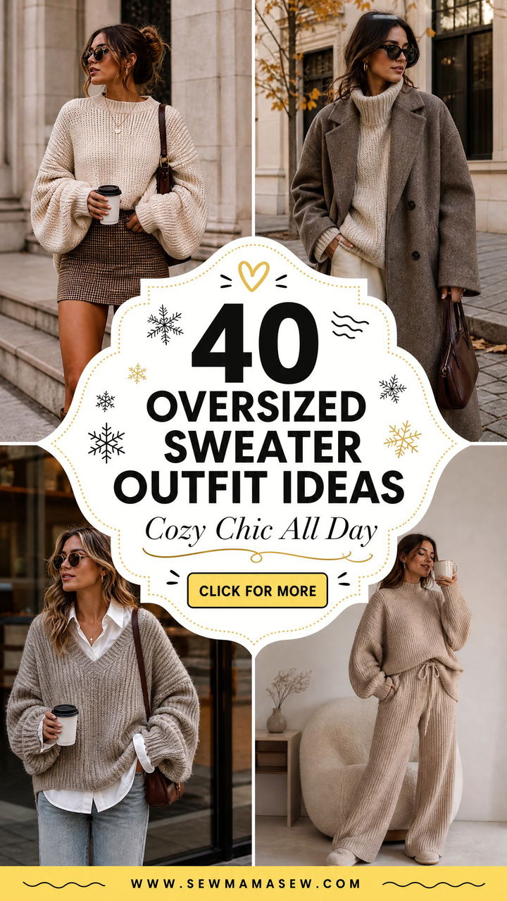 40 Oversized Sweater Outfit Ideas for Cozy Chic Style - 40 Oversized Sweater Outfit Ideas for Cozy Chic Style