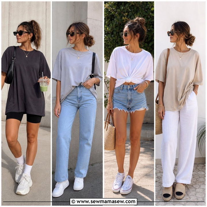 40 Oversized T-Shirt Outfit Ideas for Effortless Style