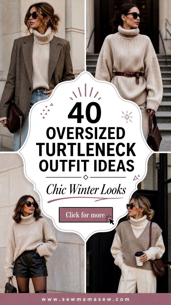 40 Oversized Turtleneck Outfit Ideas for Chic Winter Looks - 40 Oversized Turtleneck Outfit Ideas for Chic Winter Looks