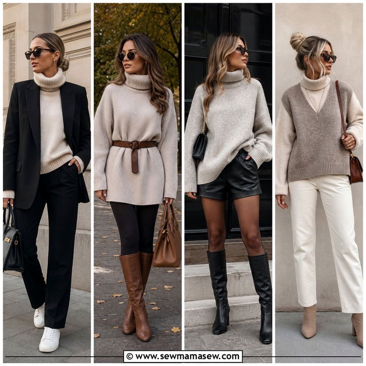 40 Oversized Turtleneck Outfit Ideas for Chic Winter Looks